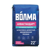 Волма-Аквастандарт ФАСАДНЫЙ сухая цементная смесь (шпатлевка) (22кг) (56шт. в под.)