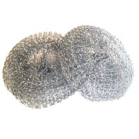 Губка д/посуды 2 шт металлическая плетеная (Мамонтенок Чистолюб) О2486