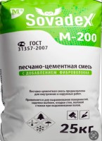 Цементно-песчаная смесь М200 Совадекс (25кг) (64шт. в под.)