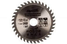 Диск пильный по дереву 125*22 мм.36 зуб. арт.732395