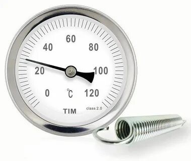 Термометр накладной TIM Y-63А-120 с пружиной