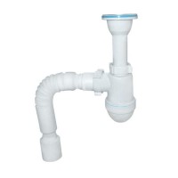 Сифон АНИ Грот с гибкой трубой 1 1/2"Х40 40Х50 С0510