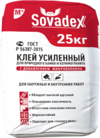 Клей Усиленный для природного камня и керамогранита Совадекс (25кг) (64шт. в под.)