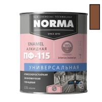Эмаль ПФ-115 шоколадная 0,9кг. НОРМА