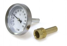 Термометр TIM Y-63А-50-120 Ду63 с зад. подк. 1/4 (0-120)