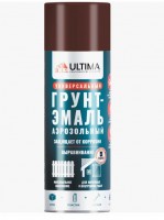 Грунт-эмаль аэрозольн. красно-коричневый ULTIMA  520мл