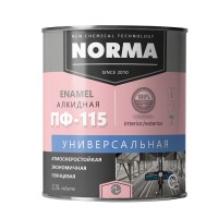 Эмаль ПФ-115 черная 0,9кг. НОРМА