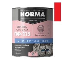 Эмаль ПФ-115 красная 0,9кг. НОРМА