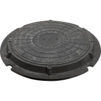 Люк полимерно-песчаный до 1,5тн.ф57 серый