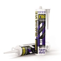 Клей НОВОКОЛОР жидкие гвозди особопрочные белые 390гр.