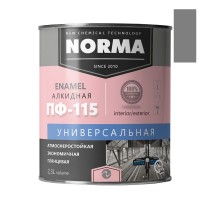 Эмаль ПФ-115 серая 0,9кг. НОРМА