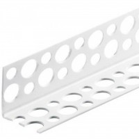 Угол перфорированный ПВХ 25х25х3000 прямой под штукатурку