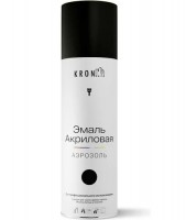 Эмаль аэрозольная черная глянц KRONbuild акрил R9005 520мл
