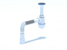 Сифон Ани Грот 1 1/2"*40 с гибкой трубой 40*40/50 С0515