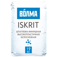 Волма-Искрит сухая финишная смесь (шпатлевка) (19кг) (60шт. в под.) ПОЛИМЕРНАЯ