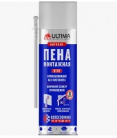 Пена монтажная ULTIMA MINI всесезонная, 340мл. бытовая