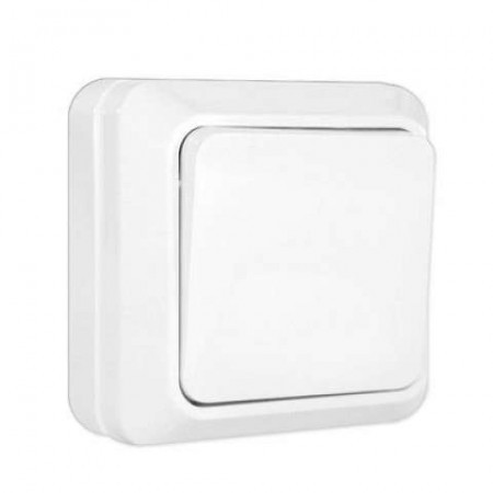 Выключатель 1кл. ОУ белый UNIVERSAL Олимп О0021