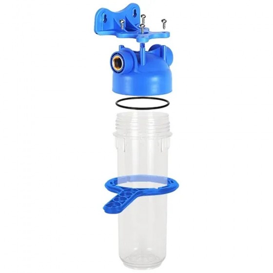 Фильтр магистральный АКВАБРАЙТ прозр. 10" 1" (1 колба)