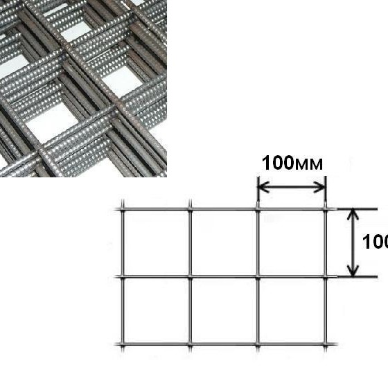 Сетка кладочная 100*100 (4мм) 2*0,38(м)