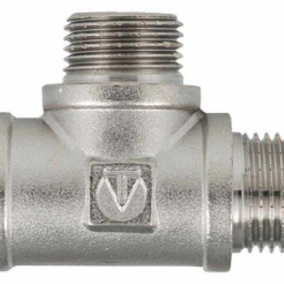 Тройник VALTEC VTr133 1/2" в/н/н никель