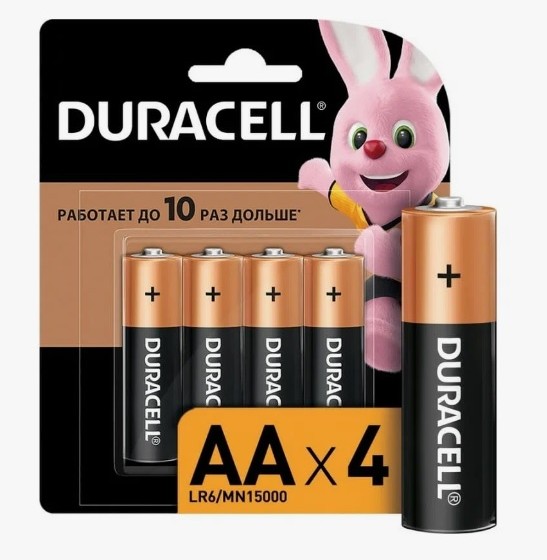 Батарейка алкалиновая Duracell АА LR06 (4шт)