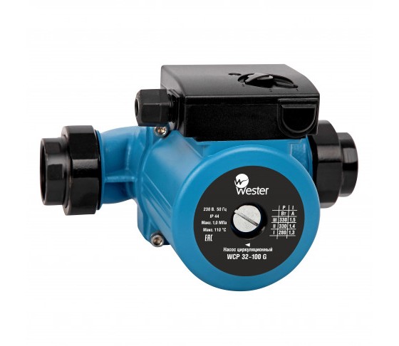 Насос циркуляц. Wester WCP 32-100G (с гайками)