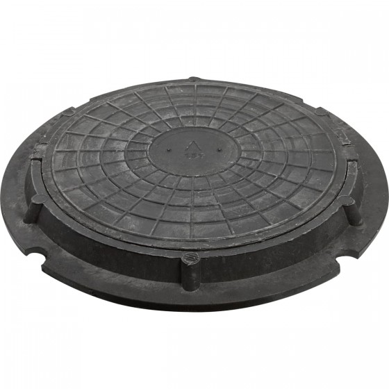 Люк полимерно-песчаный до 1,5тн.ф57 серый