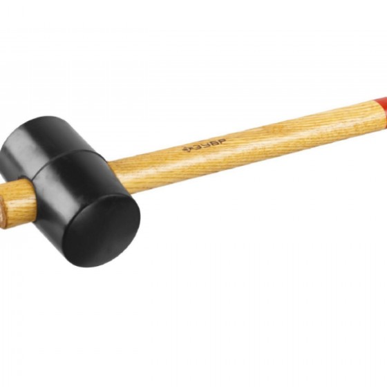 Киянка 450г с дерев.рукояткой резиновая ЗУБР 2050-65_z02