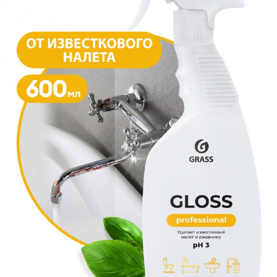 Очиститель налета и ржавчины Gloss Prfessional 600мл.125533