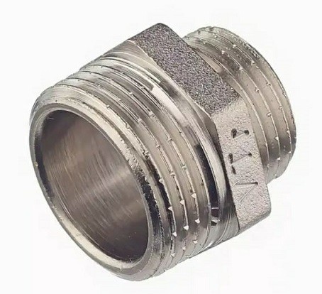 Ниппель переходной VALTEC VTr580 1/2"Х3/8" н/н никель