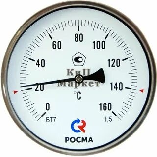 Термометр бим. D100 L100 радиальный Т 0С до +150/160 С