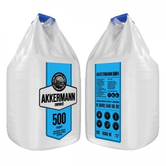 Цемент (Новотроицк Аккерманн (ЮУГПК) ПЦ500/Д0 (ЦЕМ I 42,5 Н) (МКР) 1 тонна