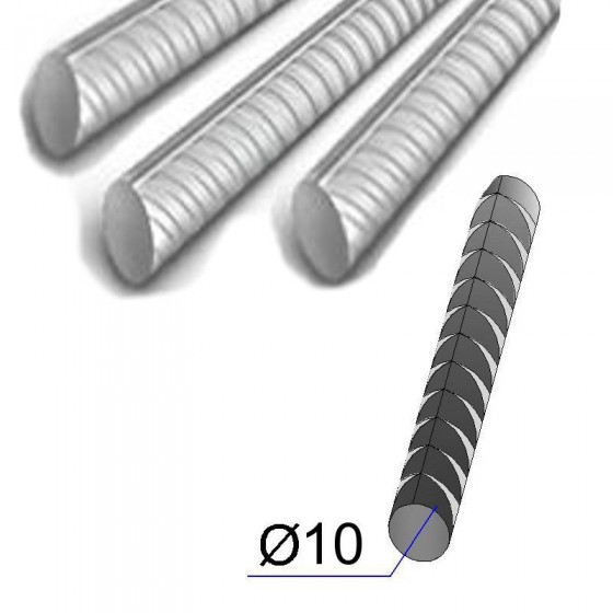 Арматура 10 В500С L6,0 1п.м-0,64 ГОСТ52544-2006