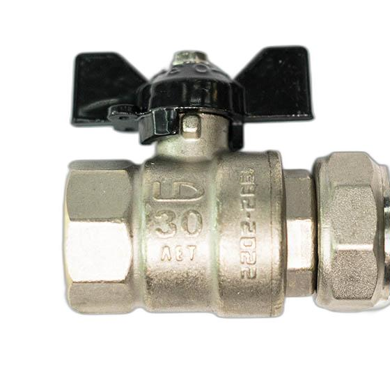 Кран шар LD Pride нк Ду15 Ру40 м/нак/г баб