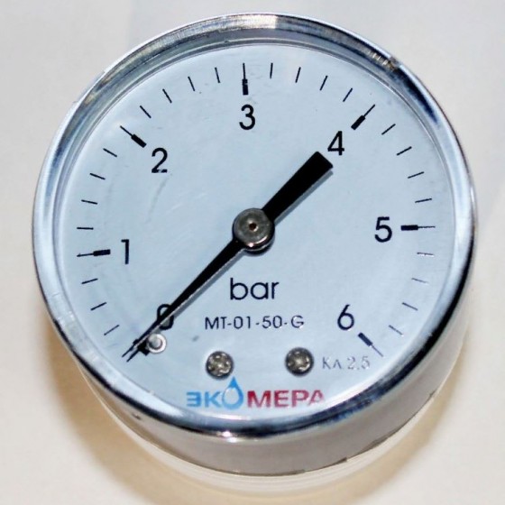 Манометр Экомера аксиальный -6 бар