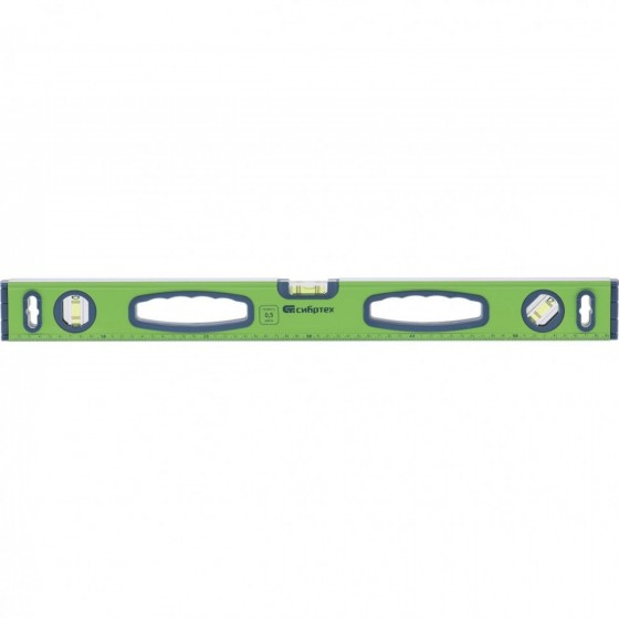Уровень 600мм (3 глазка, 2 ручки) магнитный УСМ-0,5-600 СИБРТЕХ арт.34114