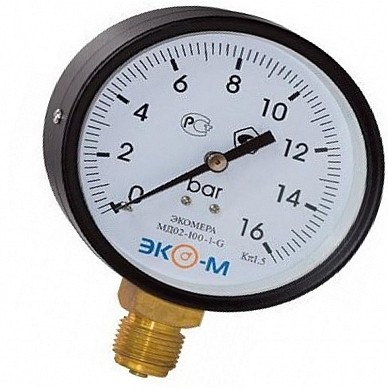 Манометр Экомера радиальный -6 бар
